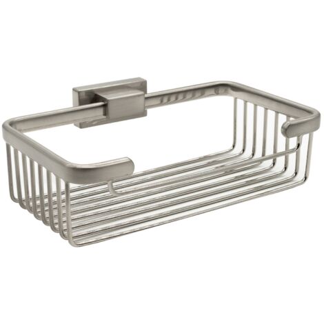 Inda - Cestino portaoggetti alto L.20 H.6 cm Lea nickel