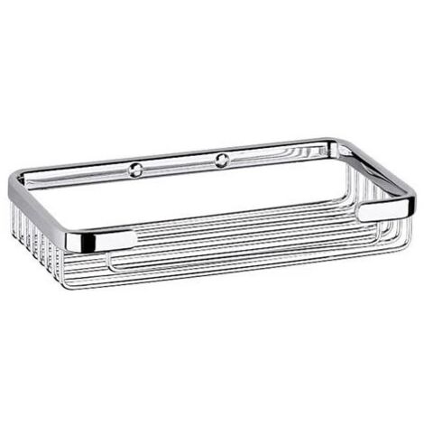 Inda cestino portaoggetti rettangolare L.20 P.12 cm, finitura cromo A04510CR