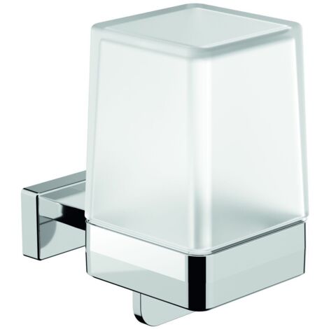 Inda - Dispenser sapone a leva a parete Lea cromo lucido/satinato