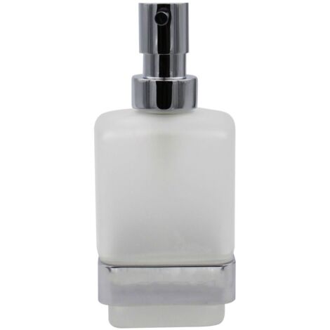 Inda - Dispenser sapone cromo lucido/vetro satinato 250 ml