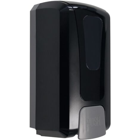 Inda - Distributeur de savon mural ABS noir 1.20 Lt