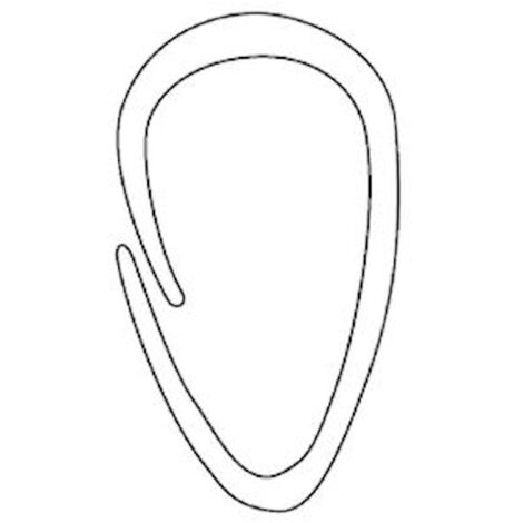 Inda Gancio per tende in polipropilene bianco codice prod: R01500