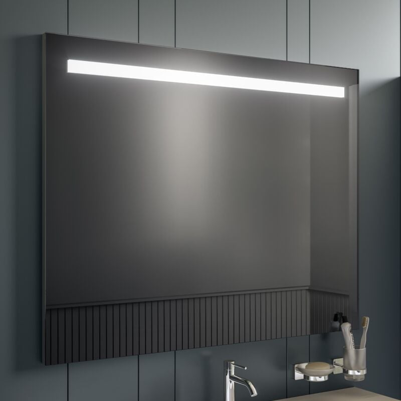 Inda - Miroir led Lea 60x80cm avec fil et cadre satiné