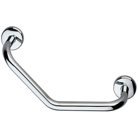Inda - Poignée de sécurité en chrome poli L.43 cm