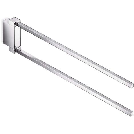 Inda - Porta asciugamani doppio a snodo Divo cromo lucido L.39 cm