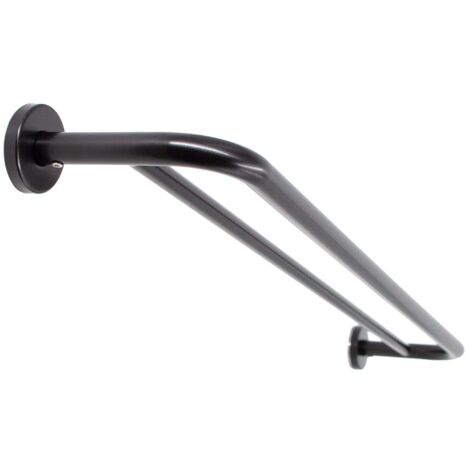 Inda - Porta asciugamani doppio One nero L.65 cm