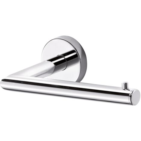 Inda - Porte-rouleau de toilette droit Gealuna en acier chromé