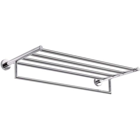 Inda - Porte-serviettes Gealuna en acier chromé L.65 cm