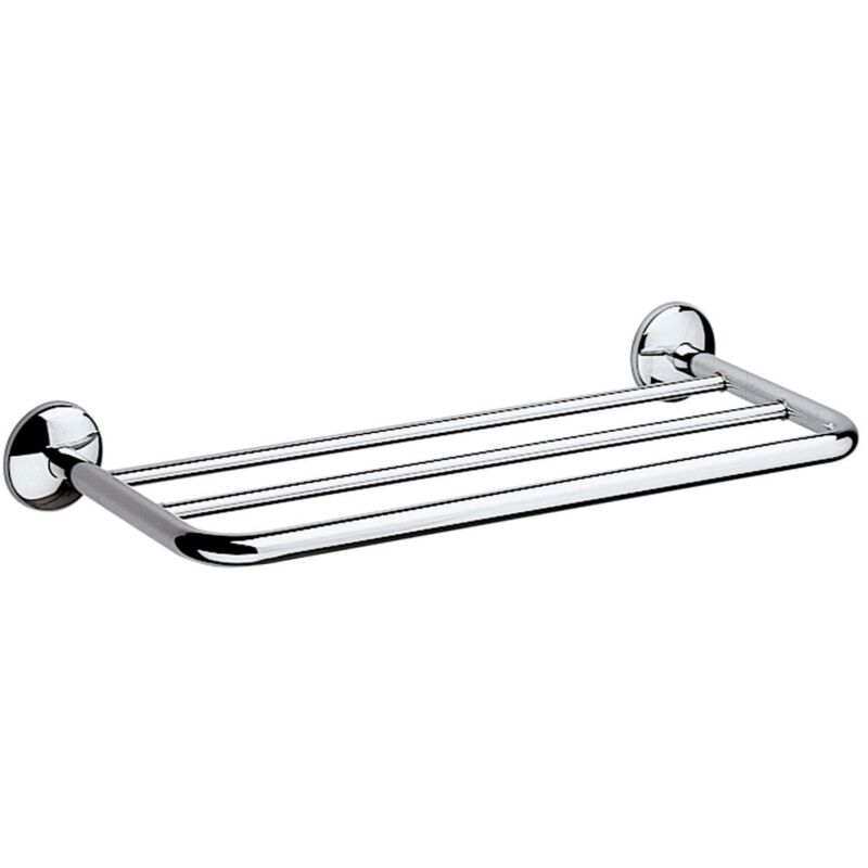 Inda - Porte-serviettes Hotellerie en laiton chromé L.57 cm