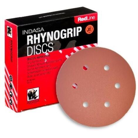 INDASA Disque abrasif 150mm 6H Ligne Rouge P1200