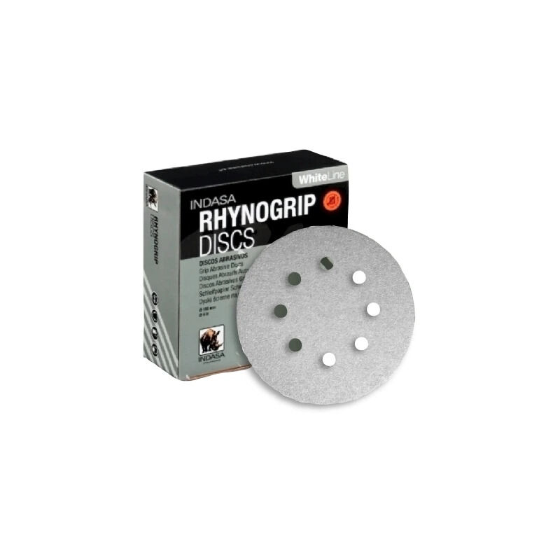INDASA Rhynogrip Disque abrasif blanc 125/8H P400