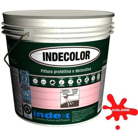 Indecolor (rosso ral 3009) pittura protettiva da 20 kg