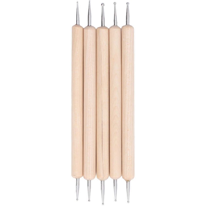 Tehtuy Indentation Pens, 5pcs Double-ended Ballpoint Stylus For Tracing, Dotting Tools, Diy Flower Carving Stylus Tool, Ballpoint Pen Engraving