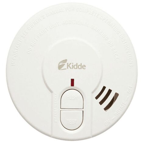 Indesit – Détecteur de fumée photoélectrique 85 dB – Alimentation pile lithium 9V – Autonomie 5 ans – Support de montage inclus - 29HLD-FR