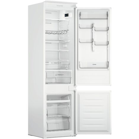 Indesit Frigorifero combinato da incasso INC20 T132 - INC20 T132. Capacità netta totale: 280 L. Cerniera porta: Destra. Classe climatica: SN-T, Emissione acustica: 34 dB. Capacità ne... - 859991655220