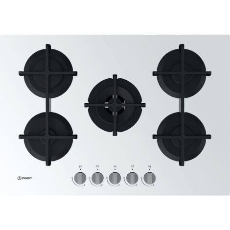 Indesit Piano cottura a gas ING 72T/WH - ING 72T/WH. Colore del prodotto: Bianco, Posizionamento dell'apparecchio: Da incasso, Dimensione della larghezza del piano cottura: 73 cm. Ti... - 869991590330