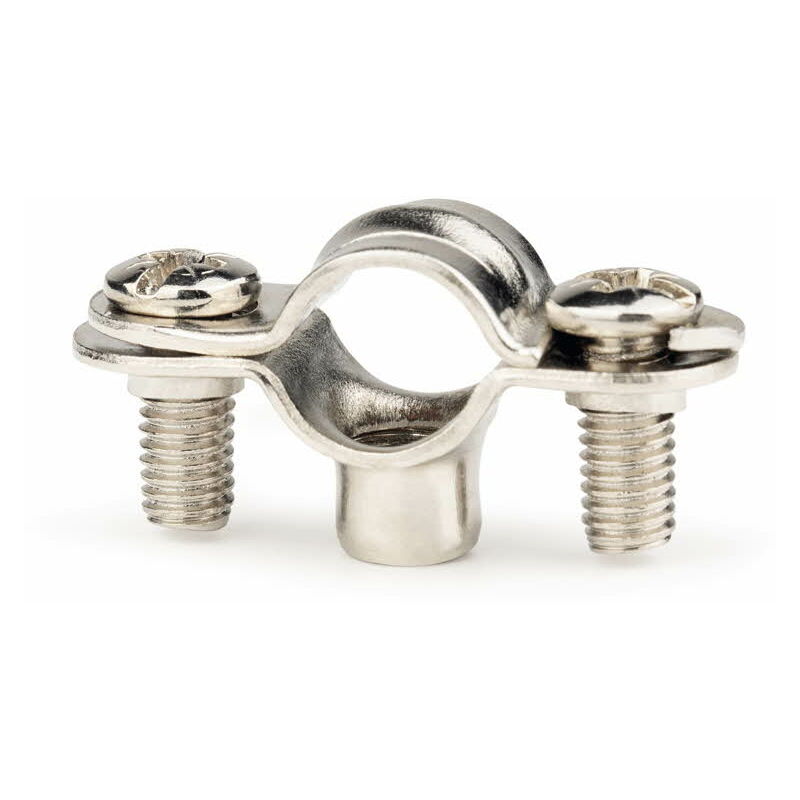 Boite de 100) Collier chromé M6 12 mm