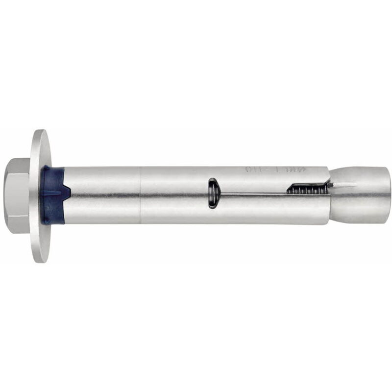 Index - 50 chevilles métalliques anti-rotation vis tête hexagonale M12 x 80 mm (d. 16 mm) Inox A2 - ACHTA216C