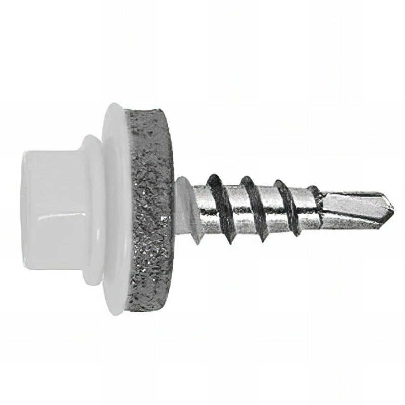 250 vis autoperceuses, tête hexagonale 8 gris blanc 4,8 x 28 mm zingué spécial bac acier - AFBL144828 Index