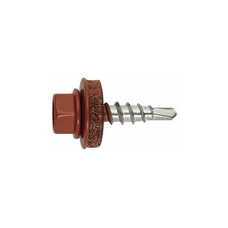 Vis autoperceuse acier-bois ral 3011 - Rouge Brun 4,8 x 35 P14 3011 - Boite de 250