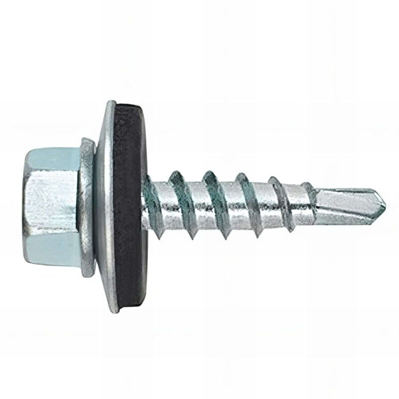 250 vis autoperceuses, tête hexagonale 8 de 4,8 x 35 mm zingué spécial bac acier - AFZN144835 Index