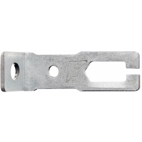 Index – Boite de 100 suspentes angle faux plafond zingué 6 mm – Pour béton armé – Homologué CE – Fixation professionnelle