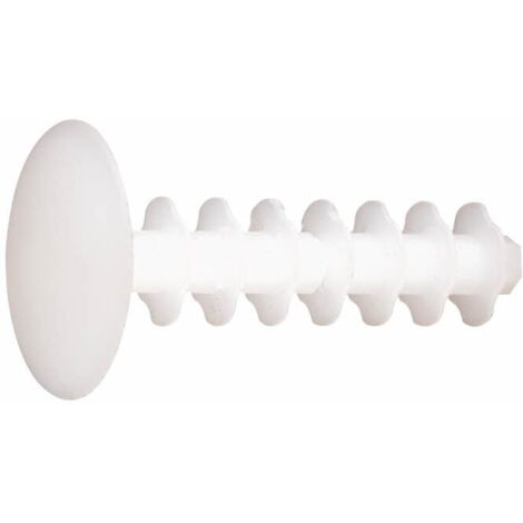 Index – Bouchon cache-trous nylon 13 x 37 mm – Lot de 100 – Pour béton, brique pleine et creuse – Finition soignée sur murs et sols