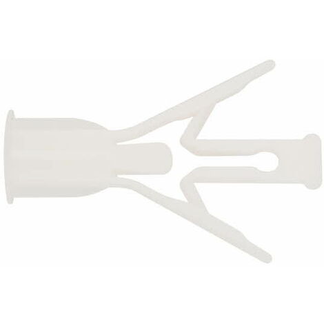 Index – Cheville pour briques creuses et plaques de plâtre – Nylon 10 x 40 mm – Lot de 100 – Charge maximale 20 kg