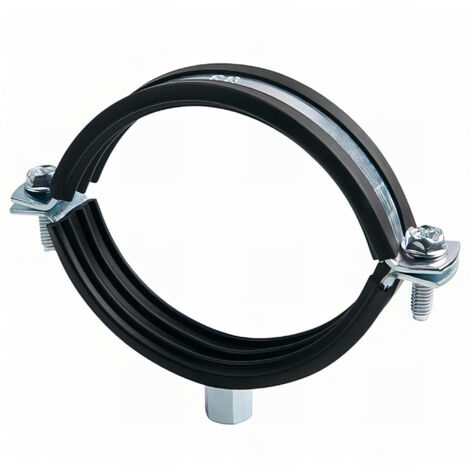 Index – Collier de fixation murale renforcé isophonique M8-M10 D. 799-804 mm – Acier zingué électrolytique – Boîte de 10 unités - ABRI800