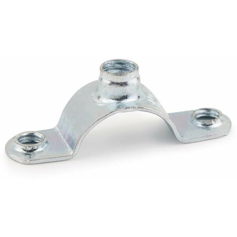 Index – Demi-collier de serrage M6 zingué 18 – Acier galvanisé – Finition électrolytique > 3 microns – Boîte de 100 unités