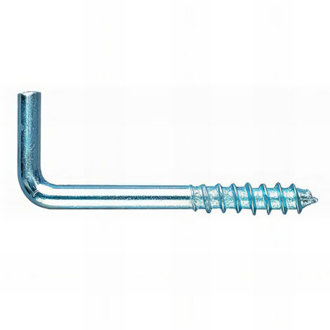 Index – Gond de fixation à visser fileté en acier zingué 18 x 50 mm – Filetage 3,7 x 37 mm – Boîte de 300 pièces pour applications robustes