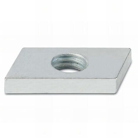 Index – Lot de 100 écrous guide perforé M6 zingués – Filetage métrique pas standard – Pour installation de colliers et supports - TUG201006