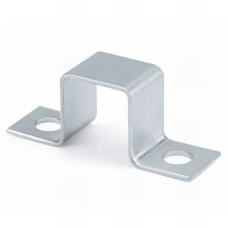 Index – Lot de 50 pattes de fixation zinguées 28 - 30 x 81 mm – Acier traité pour installations de collier – Résistance optimale en béton - PGZ2830