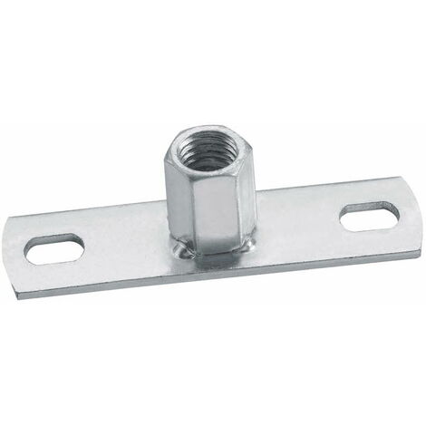 Index – Lot de 100 platines de fixation zinguées M8 mm – Fixation robuste pour béton et faux plafonds – Référence PFZNM0800