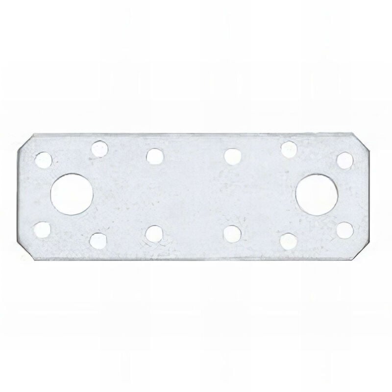 50 platines galvanisées à chaud, d'assemblage et bride plate 135 x 55 mm - PTBR13355 Index