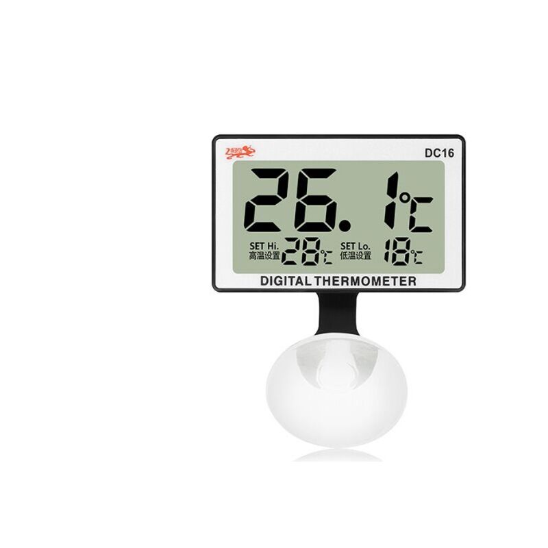 

Happyshop - Indicador de bajo digital LCD de la temperatura del agua del acuario y alarma automatico de alta temperatura DC16 despacho sin bateria