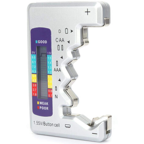 Indicador de capacidad de batería portátil BT-886, comprobador de nivel de batería de litio compacto, pantalla digital, voltímetro de batería, detector de voltaje de batería