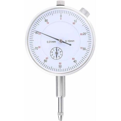 Indicador de cuadrante de precisión - Rango 0-10 mm - Precisión 0,01 mm - Blanco