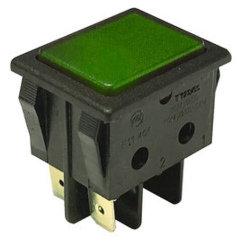 Indicador luminoso 16A/250V Faston Electro DH Color Negro y Verde 11.405.SL/NV