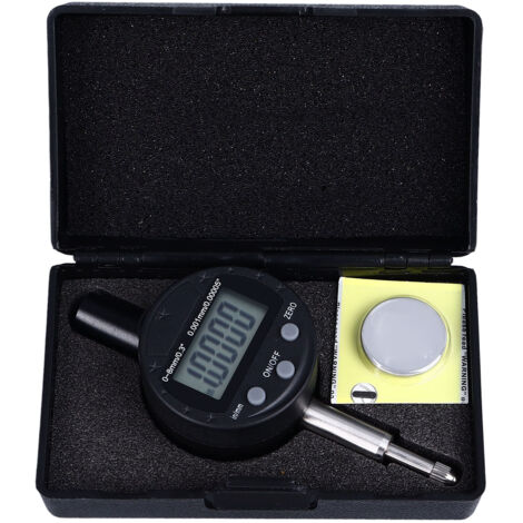 Indicateur à cadran affichage numérique résolution 0,00005 pouces/0,001mm jauge de plage 0 à 8mm pour laboratoire industriel