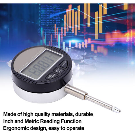 Indicateur à cadran numérique électronique, outil de mesure de Conversion en pouces/métrique 0.01mm 0-25.4mm