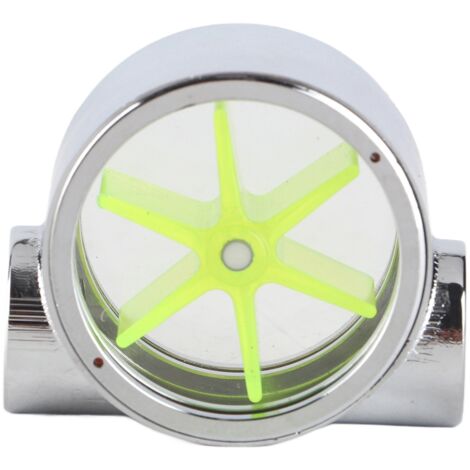 Indicateur de Débit pour Circuit de Refroidissement Liquide PC G1/4 Femelle, avec Turbine Verte en Acrylic