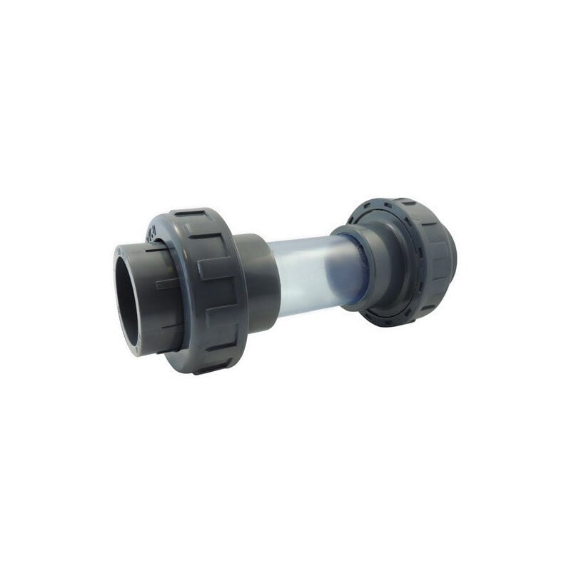 Jardiboutique - Indicateur de flux double union - Raccordement Femelle à coller ø 50 mm