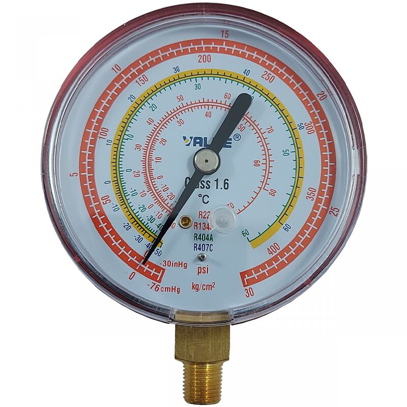 Reporshop - Haute pression 80 mm 1/8 R22, R404A, R407C, R134A sans pont