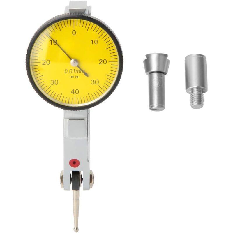 Indicateur de levier 0-0.8mm Micromètre à queue d'aronde de 0.01mm, outil de mesure d'échelle