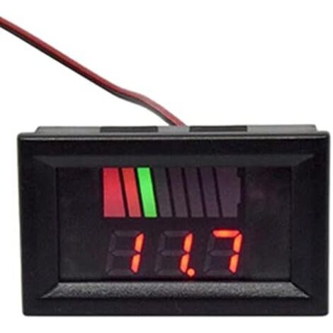 Indicateur De Niveau Charge Batterie Capacité Universal Tester 12v-60v (rouge) Rouge 12V-60V -
