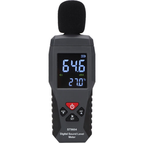 Indicateur de niveau sonore, Indicateur de niveau audio numérique 30-130 dB, Testeur de bruit de l'enregistreur de niveau sonore, Indicateur de niveau audio numérique de mesure du bruit
