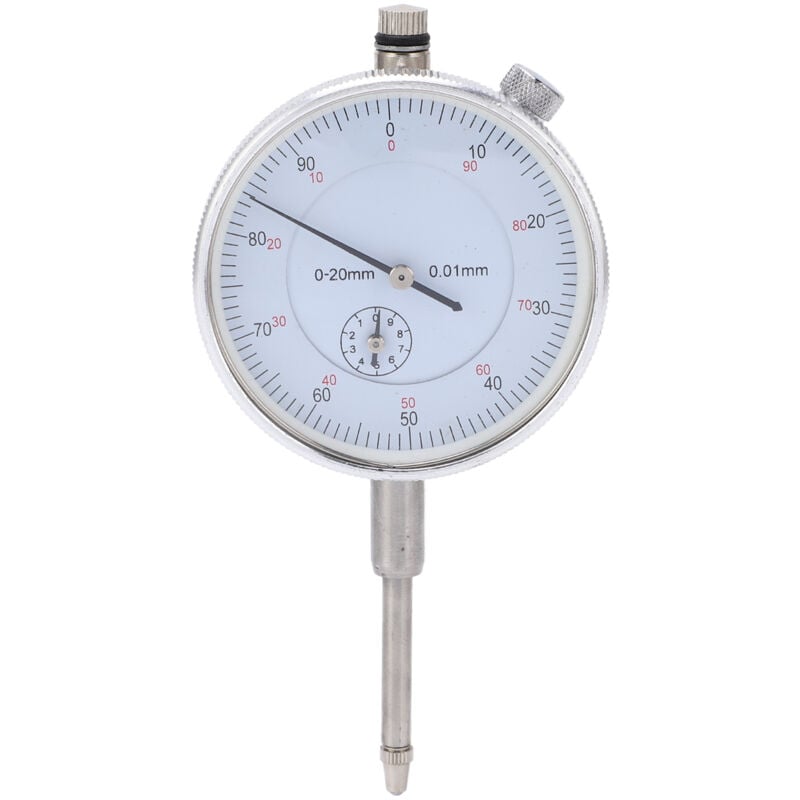 Indicateur de test à cadran mécanique Jauge à cadran de type pointeur de haute précision pour la mesure d'instruments 0-20 mm