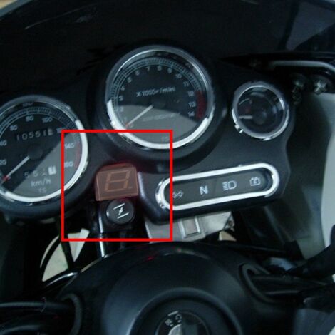Indicateur de Vitesse Numérique 6 Vitesses pour Moto avec Capteurs de Levier de Changement