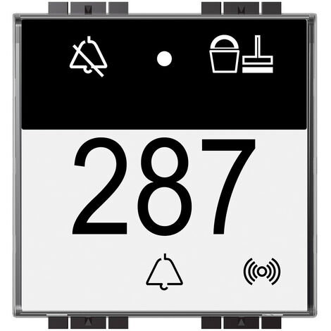 Indicateur extérieur avec lecteur badge Livinglight MyHOME BUS BTICINO LN4651